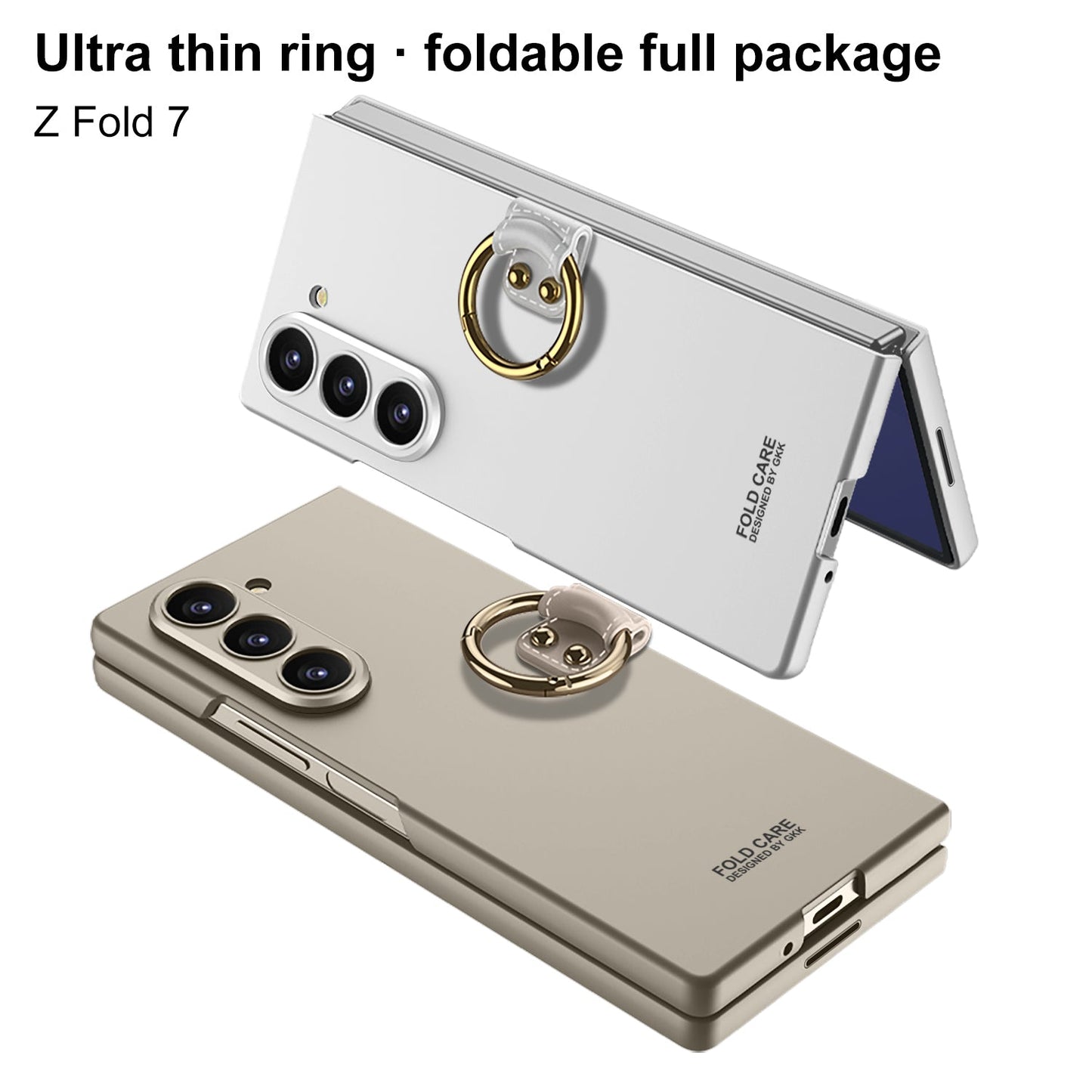 Luxury Leather Shockproof Phone Case With Back Screen Protector For Galaxy Z Fold 6/7