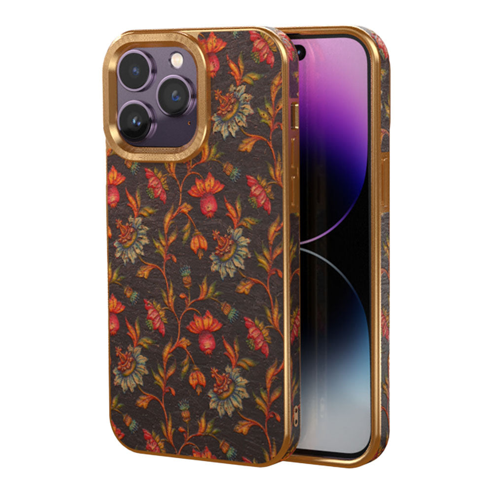 Newest Bohemian Electroplated Flower Phone Case For iPhone
