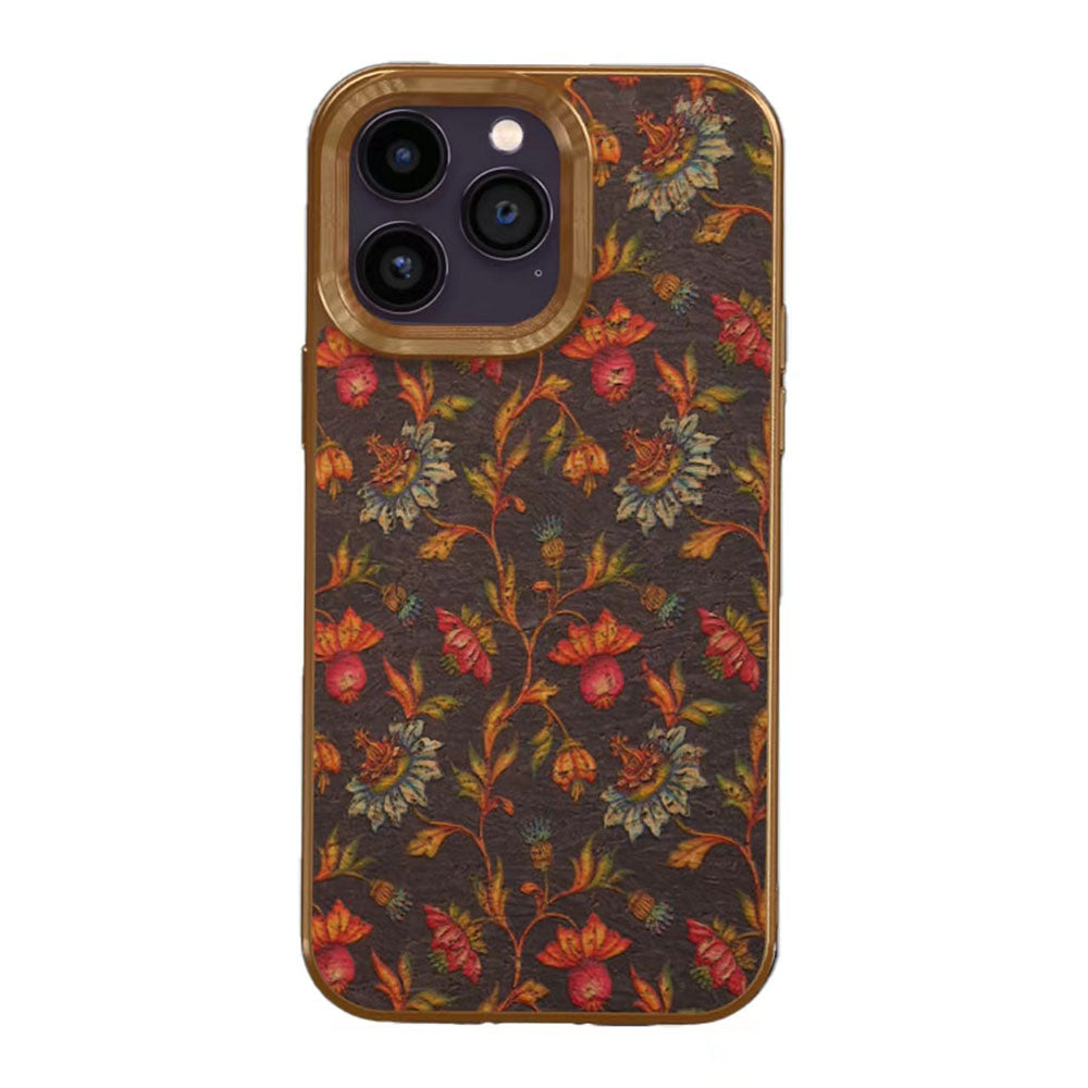 Newest Bohemian Electroplated Flower Phone Case For iPhone