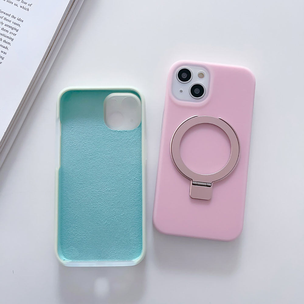 Simple Candy Color Jelly Silicone Simple Phone Case For iPhone With MagSafe