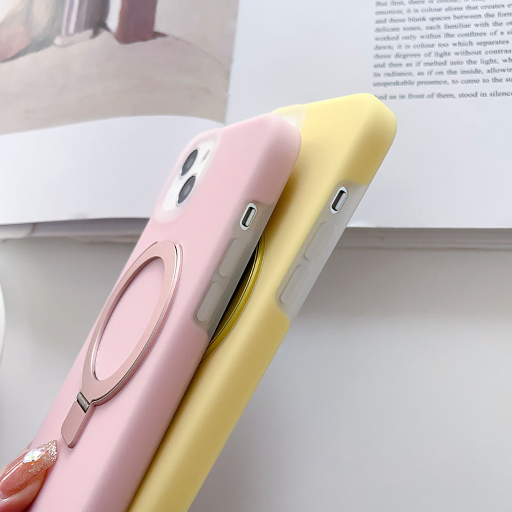 Simple Candy Color Jelly Silicone Simple Phone Case For iPhone With MagSafe
