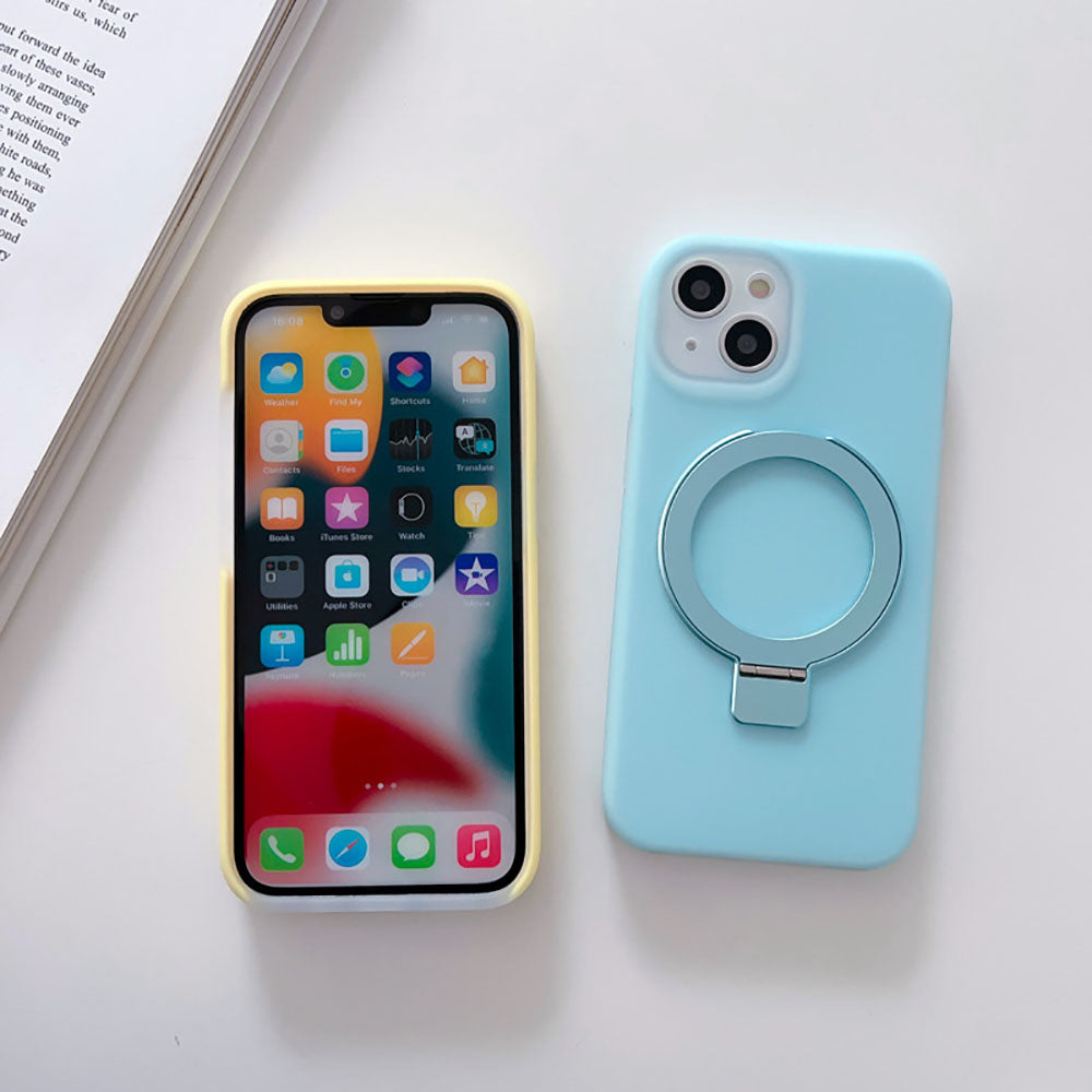 Simple Candy Color Jelly Silicone Simple Phone Case For iPhone With MagSafe