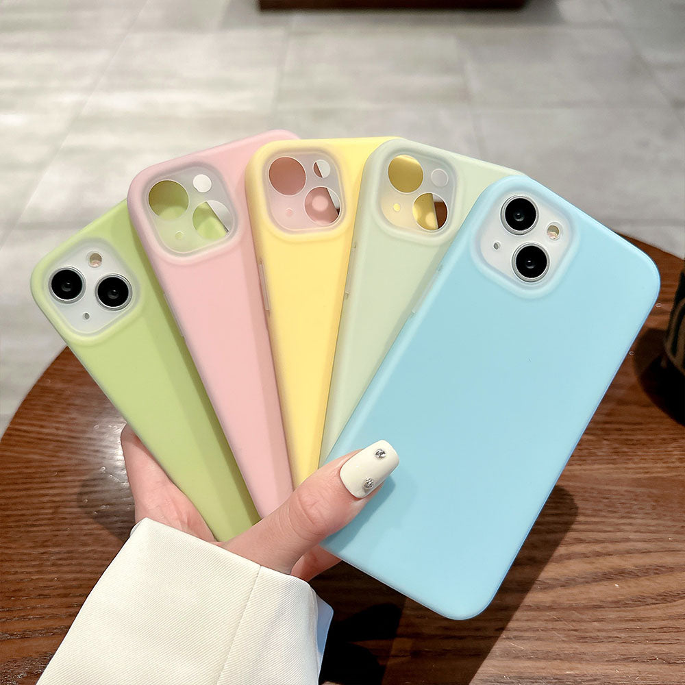 Simple Candy Color Jelly Silicone Simple Phone Case For iPhone With MagSafe