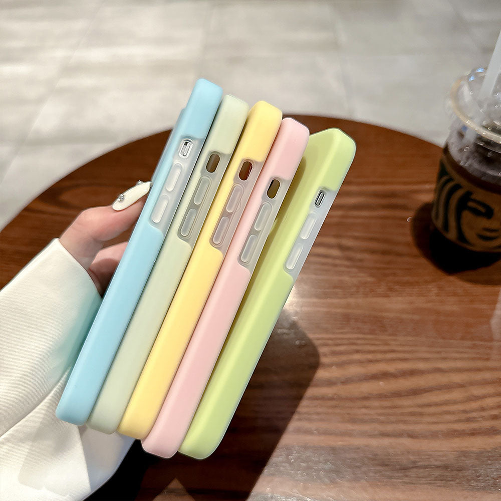 Simple Candy Color Jelly Silicone Simple Phone Case For iPhone With MagSafe