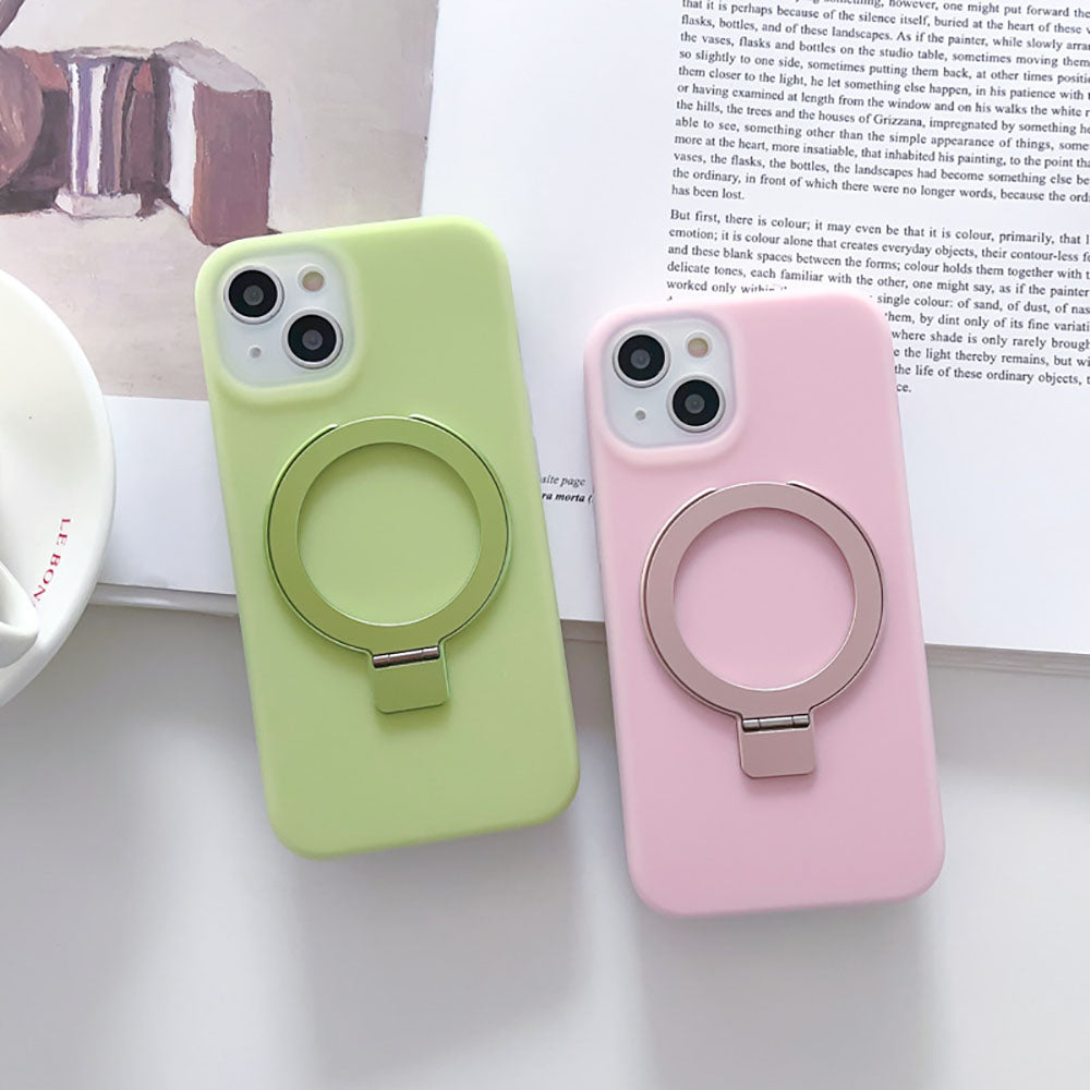 Simple Candy Color Jelly Silicone Simple Phone Case For iPhone With MagSafe