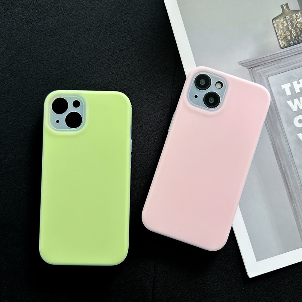 Simple Candy Color Jelly Silicone Simple Phone Case For iPhone With MagSafe