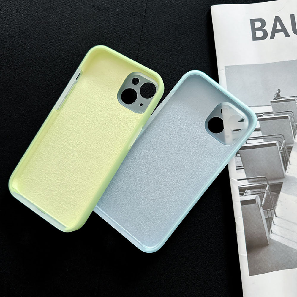 Simple Candy Color Jelly Silicone Simple Phone Case For iPhone With MagSafe