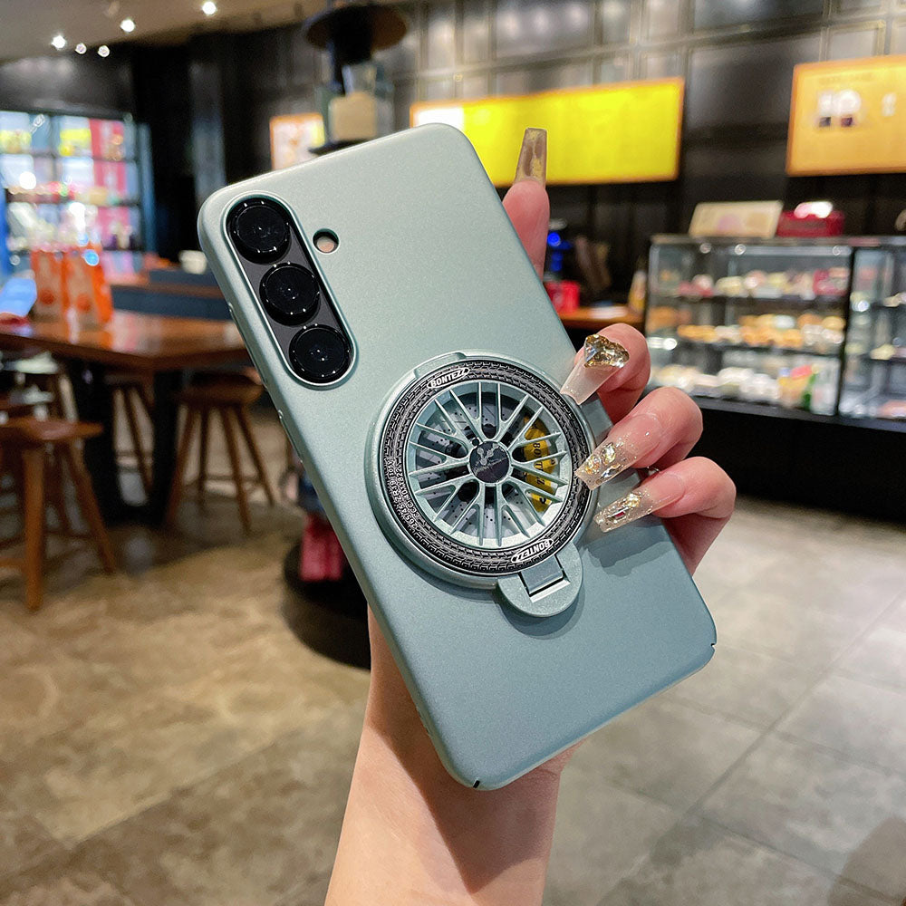 Reduce Pressure Spinning Top Magnetic Holder Phone Case For Samsung Galaxy