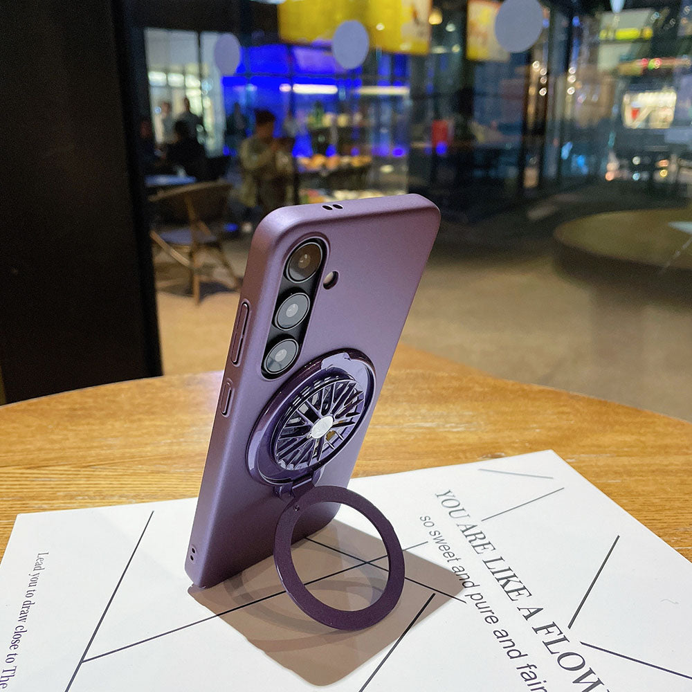Reduce Pressure Spinning Top Magnetic Holder Phone Case For Samsung Galaxy
