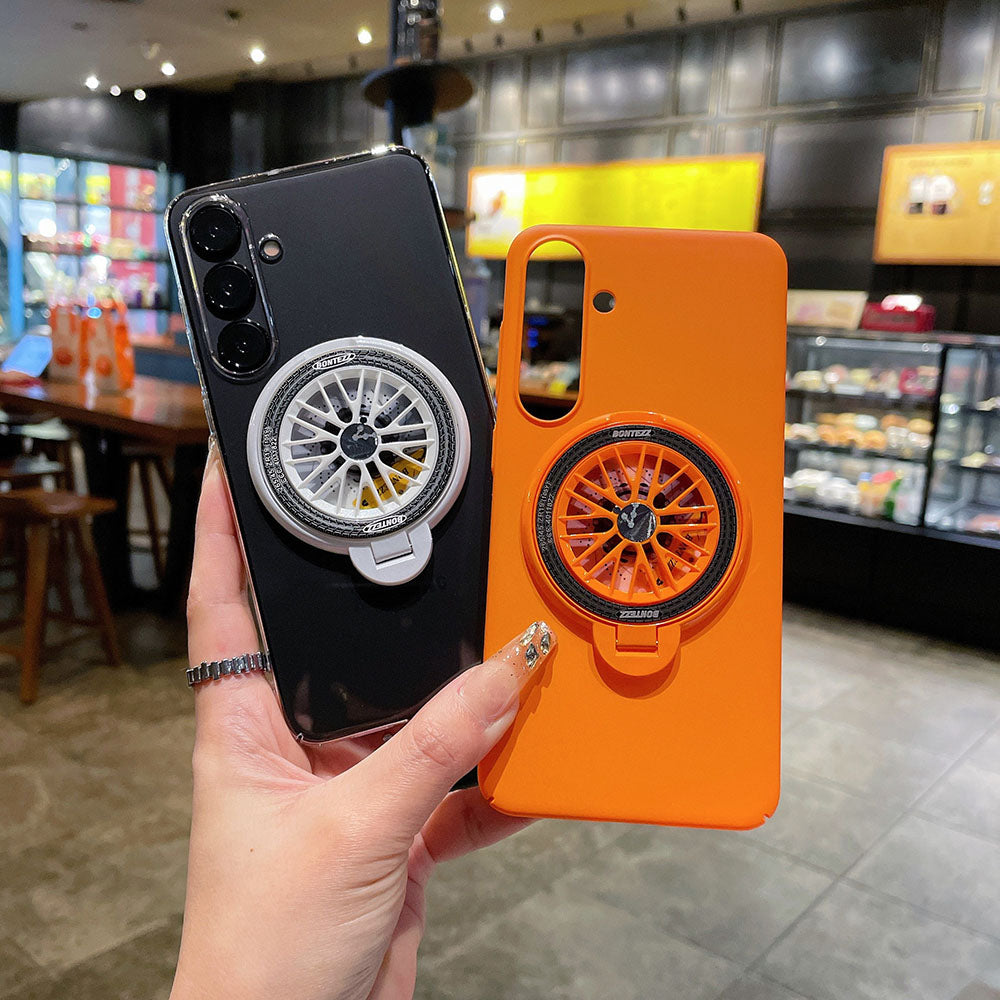 Reduce Pressure Spinning Top Magnetic Holder Phone Case For Samsung Galaxy