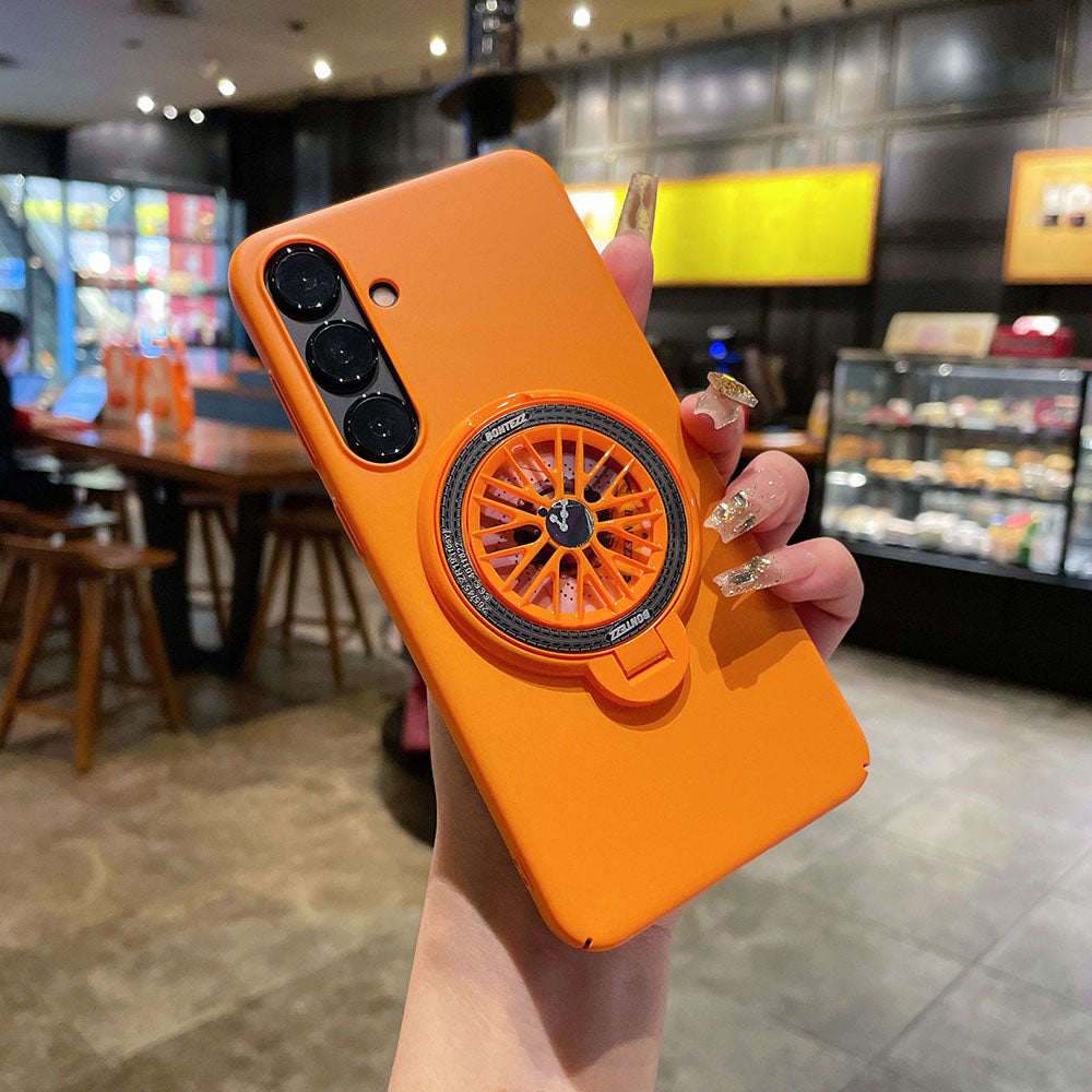 Reduce Pressure Spinning Top Magnetic Holder Phone Case For Samsung Galaxy