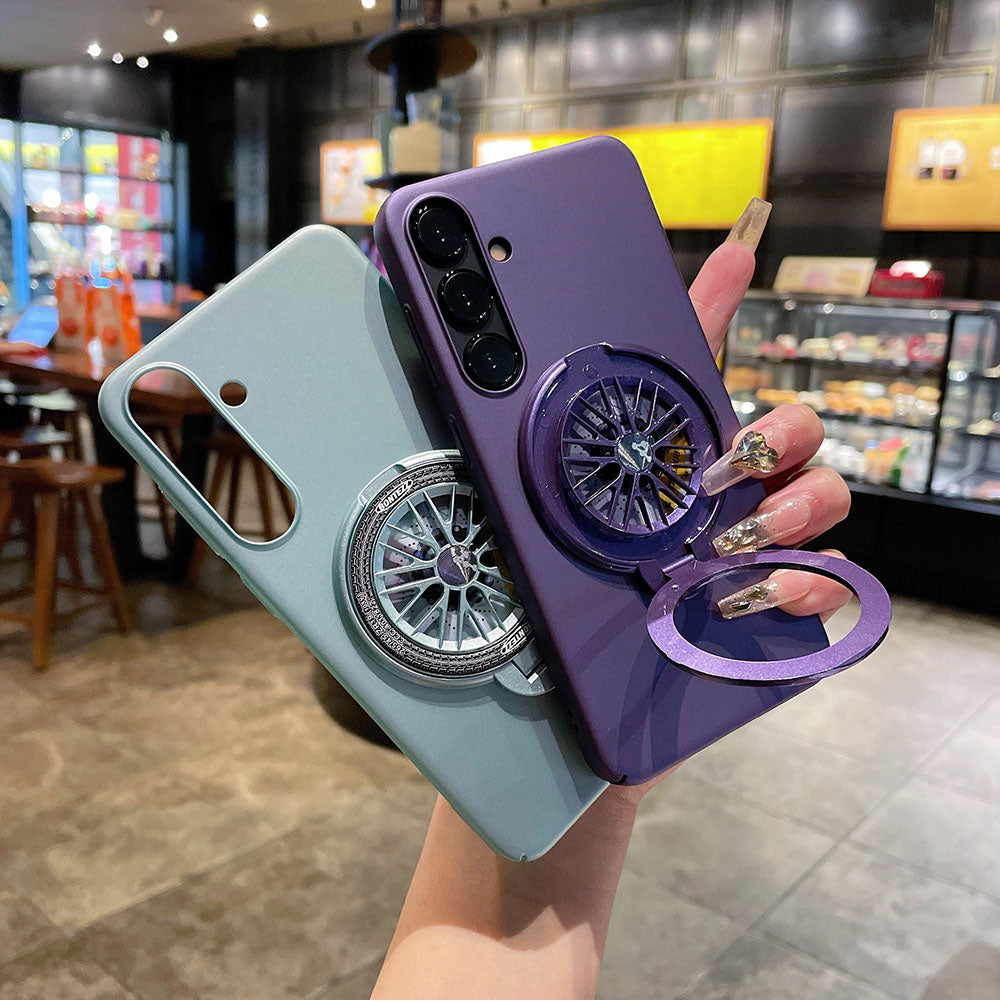 Reduce Pressure Spinning Top Magnetic Holder Phone Case For Samsung Galaxy