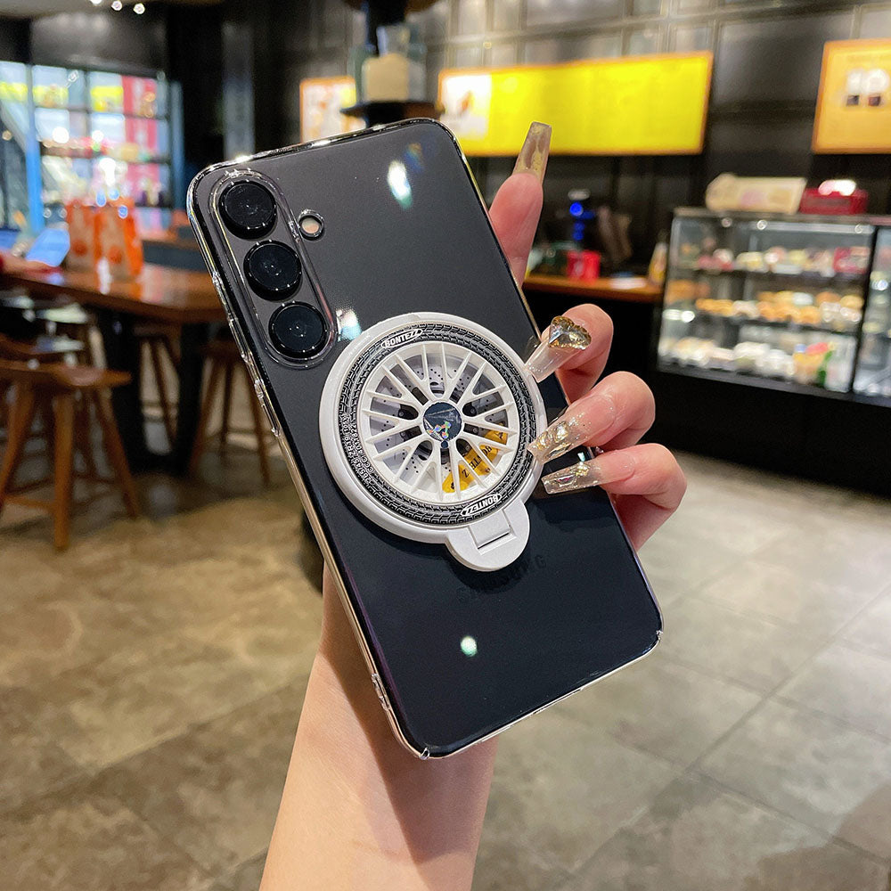 Reduce Pressure Spinning Top Magnetic Holder Phone Case For Samsung Galaxy
