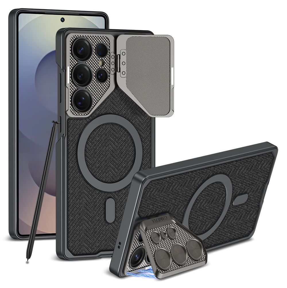 Ultra-thin Leather Phone Case For Samsung With Lens Protection