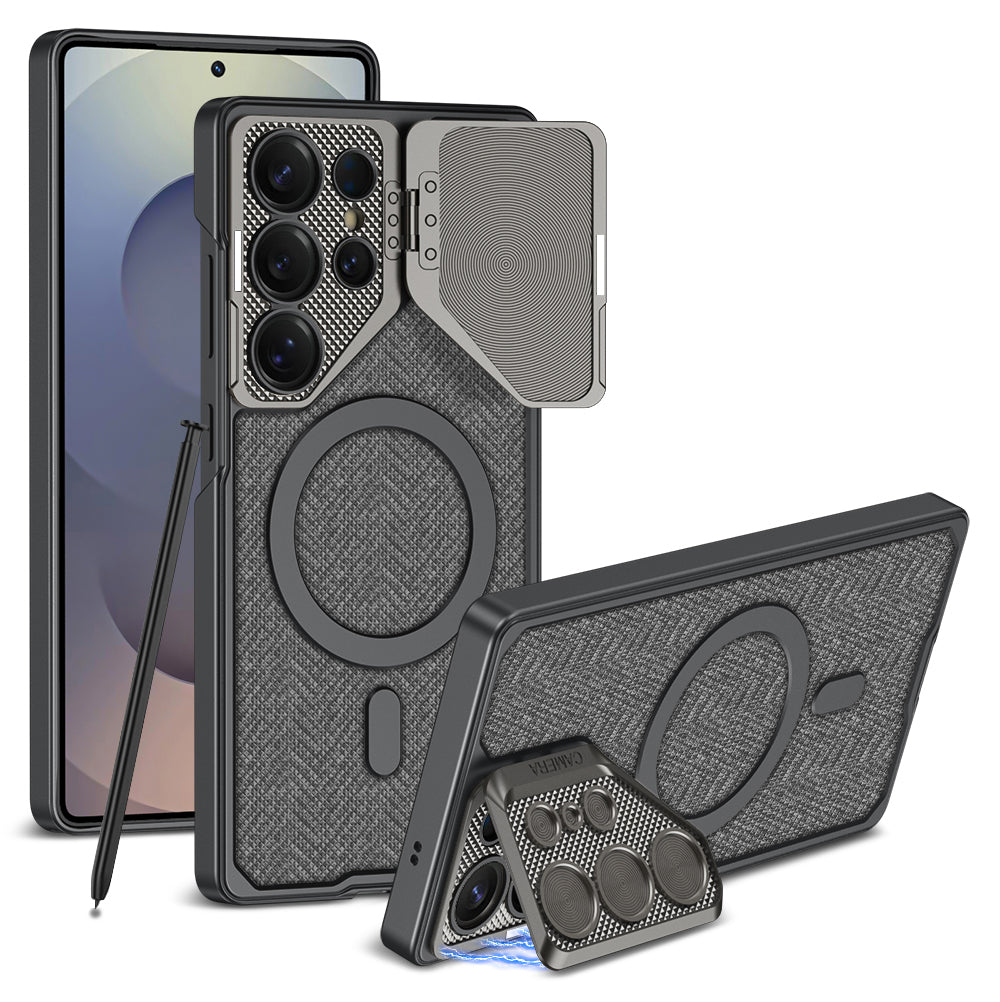 Ultra-thin Leather Phone Case For Samsung With Lens Protection