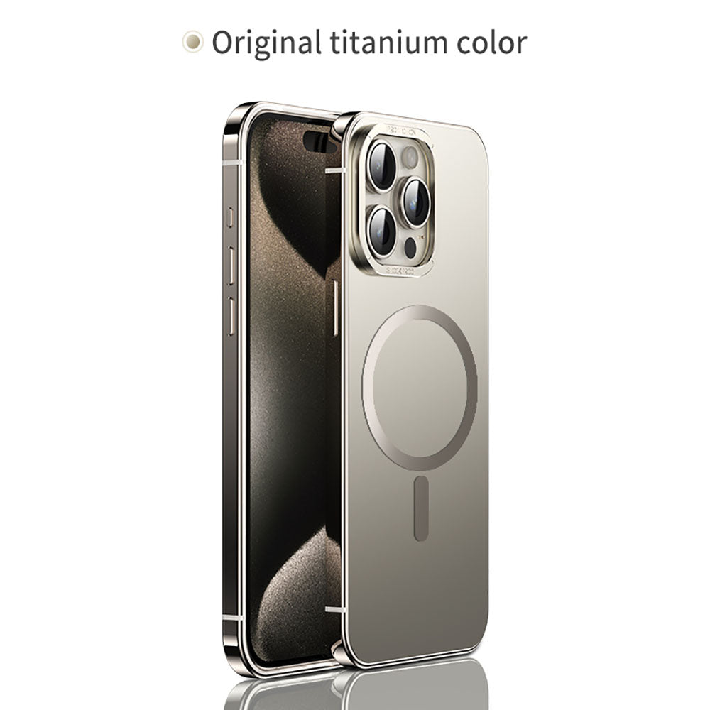 High-End Titanium Steel Phone Case For iPhone
