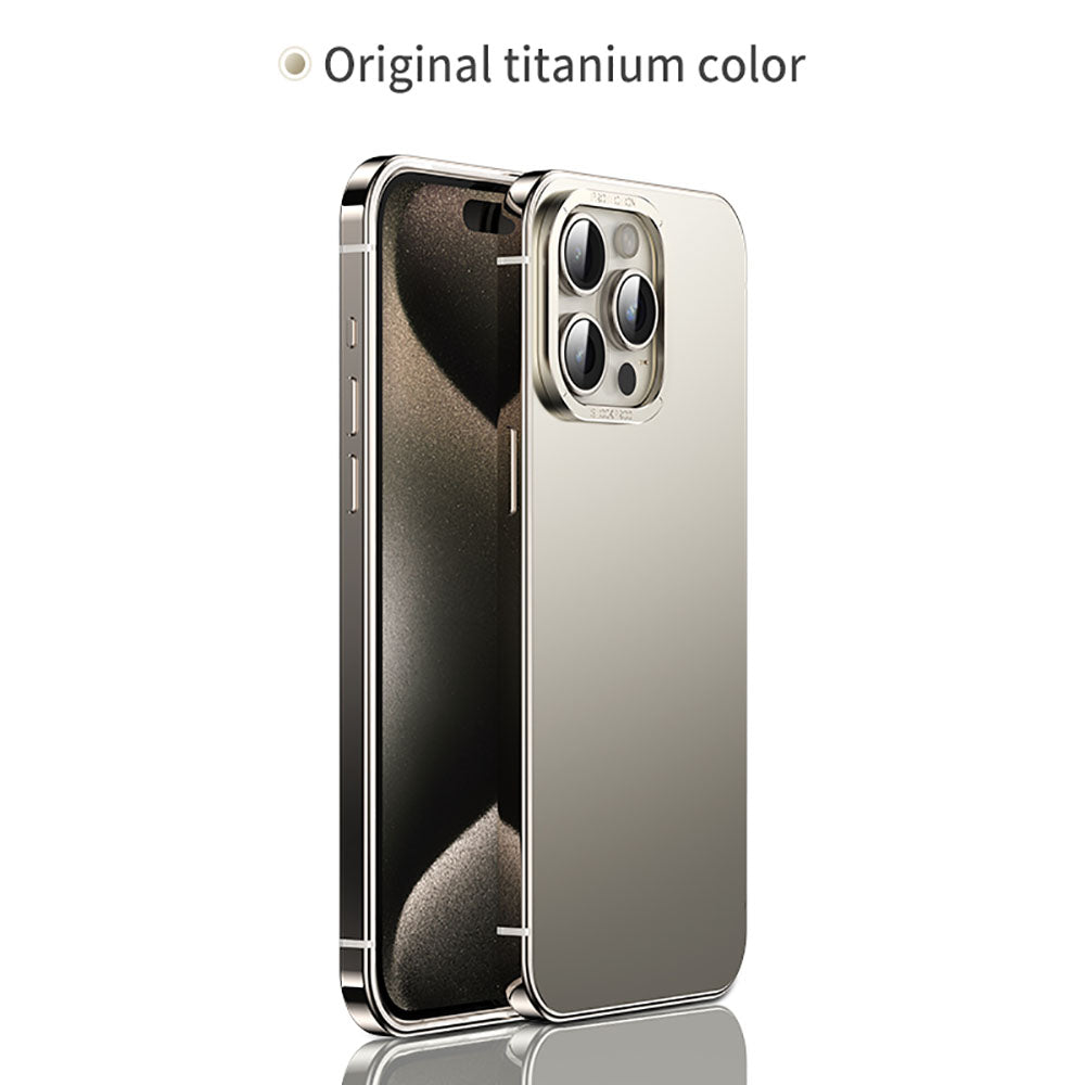 High-End Titanium Steel Phone Case For iPhone