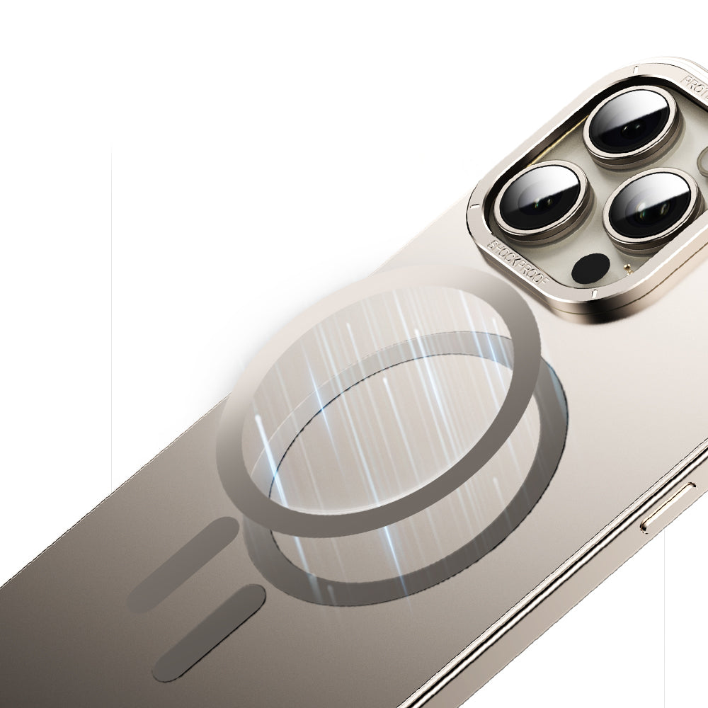 High-End Titanium Steel Phone Case For iPhone