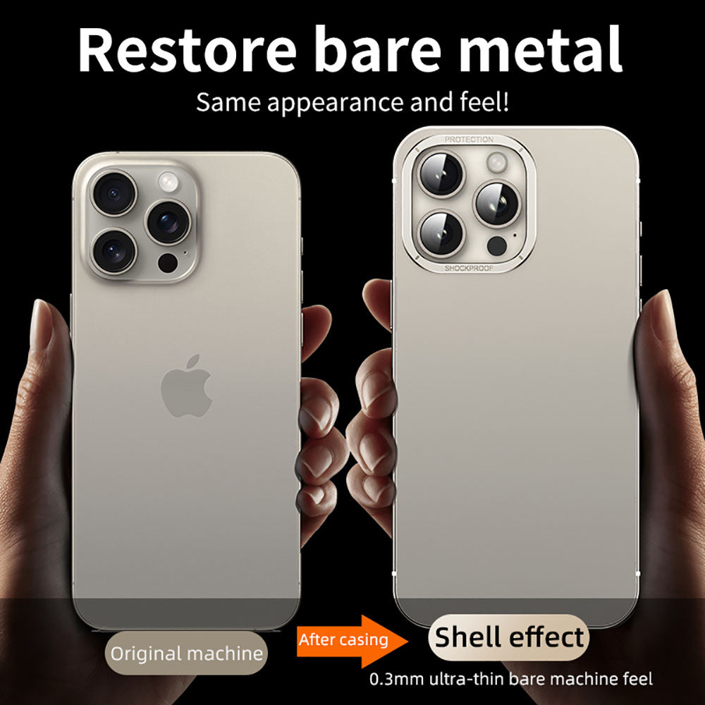 High-End Titanium Steel Phone Case For iPhone