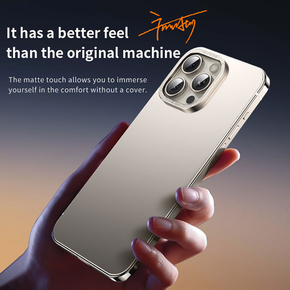 High-End Titanium Steel Phone Case For iPhone