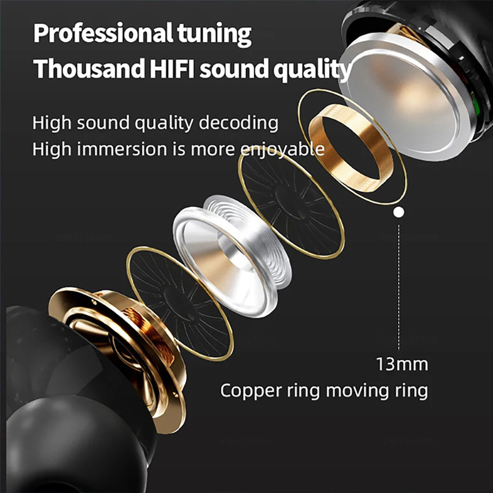 New Upgrade high-end ANC/ENC Double Dark Noise Reduction Touch Control TWS in-ear Bluetooth Headphones