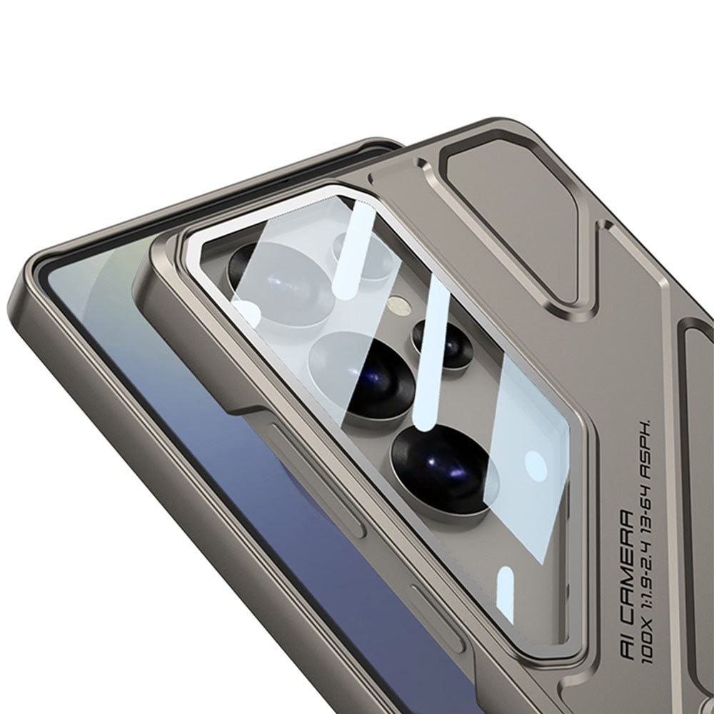 Electroplating Vision Armor Phone Case For Samsung Galaxy With Back Screen Protector