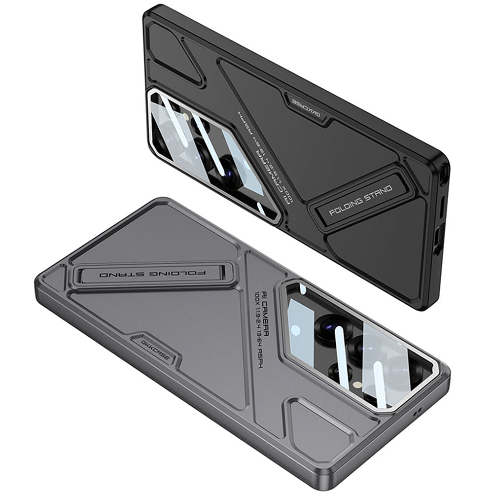 Electroplating Vision Armor Phone Case For Samsung Galaxy With Back Screen Protector