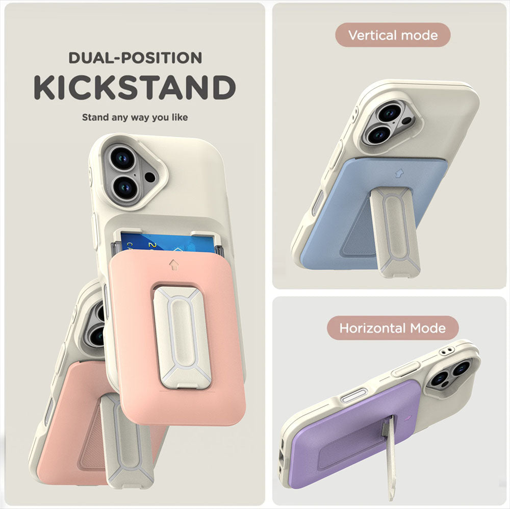 Macaron Sliding Card Holder Stand Phone Case