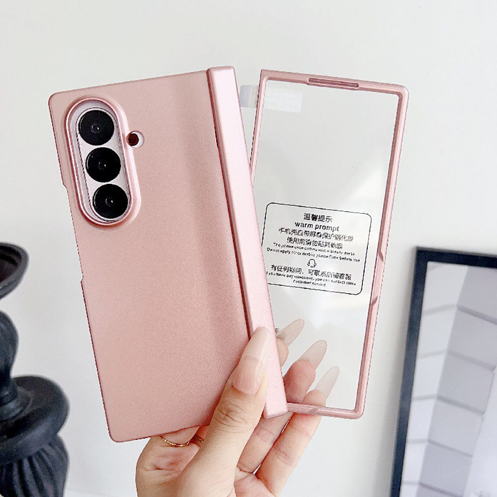 Frosted Foldable Phone Case For Samsung Galaxy Z Fold With Screen Protector