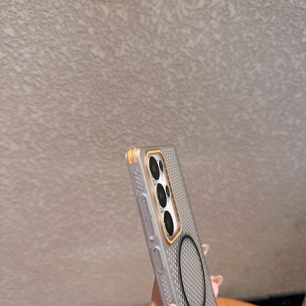 Ultra-thin Mesh Breathable Heat Dissipation Magnetic Phone Case For Samsung Galaxy