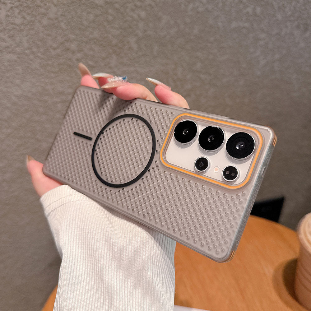 Ultra-thin Mesh Breathable Heat Dissipation Magnetic Phone Case For Samsung Galaxy