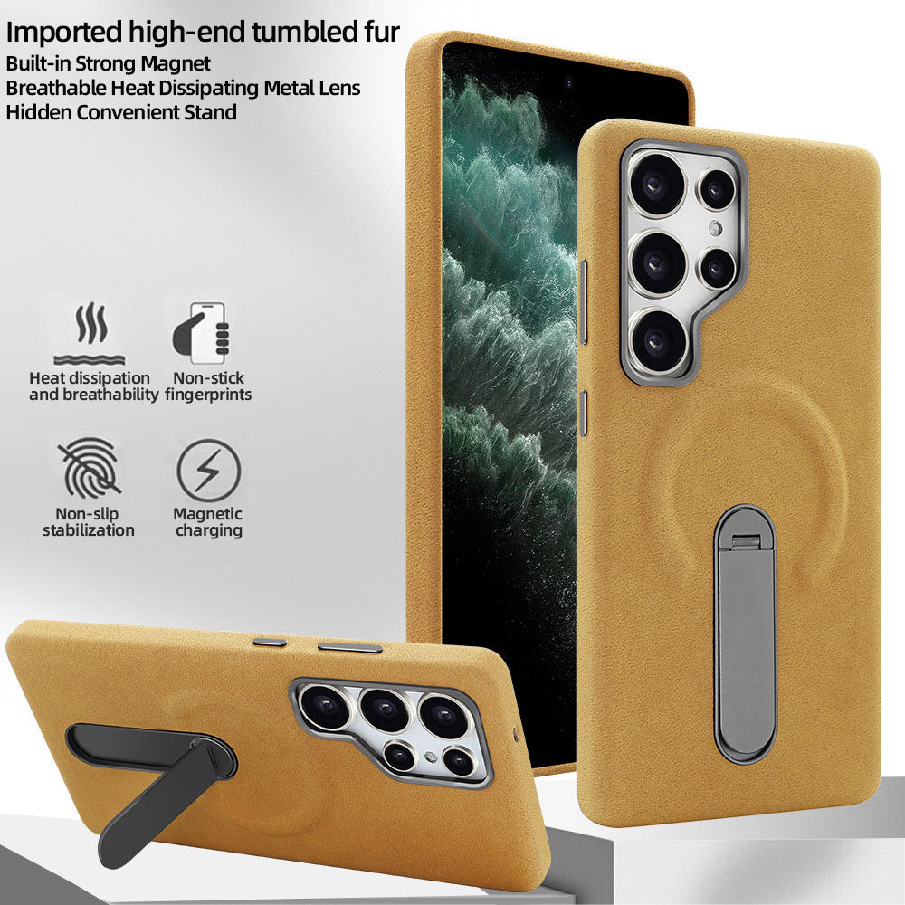 Premium Matte High-Quality Leather Phone Case For Samsung Galaxy