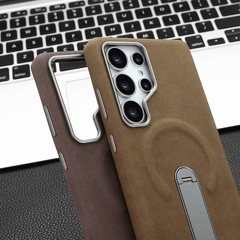 Premium Matte High-Quality Leather Phone Case For Samsung Galaxy