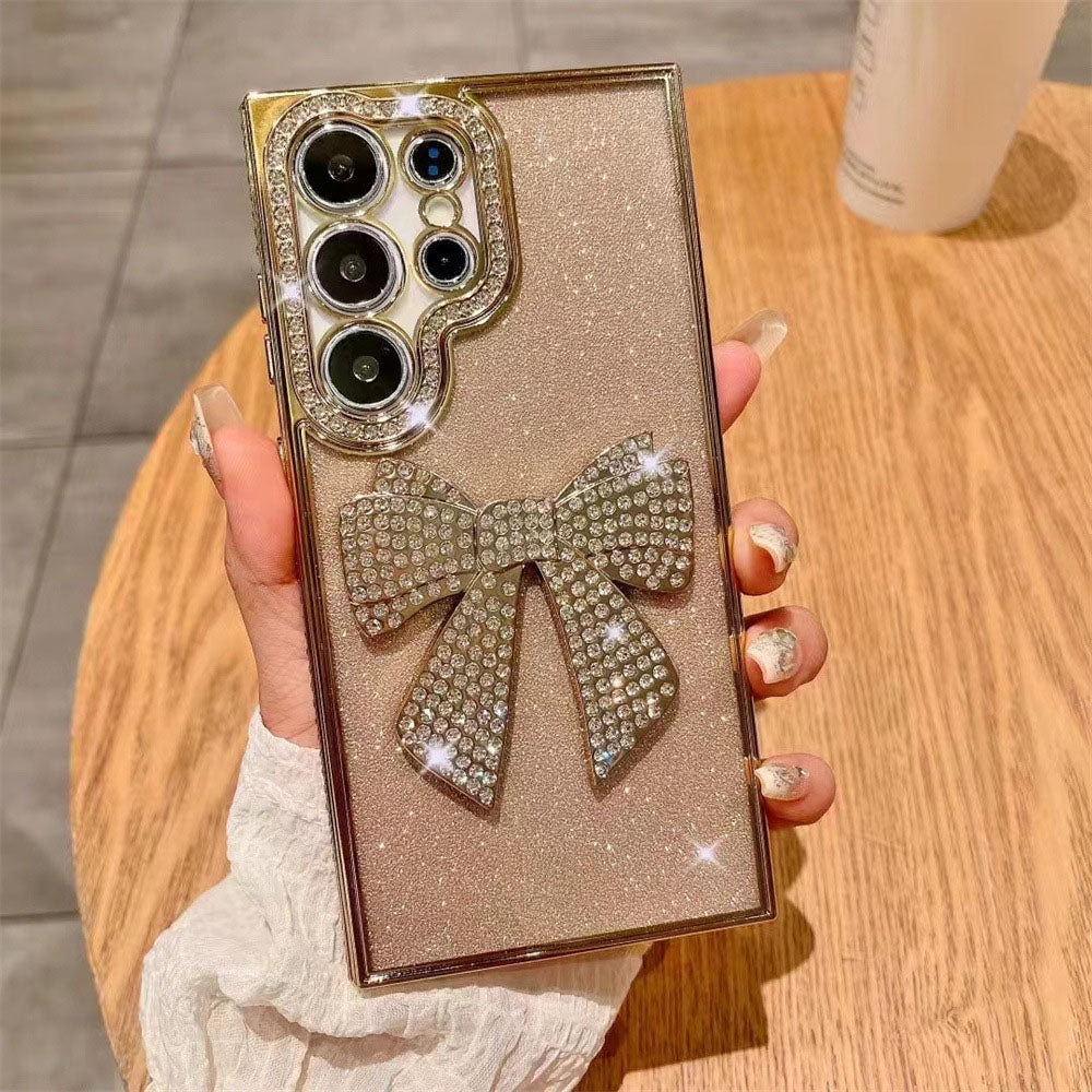 Sparkling Diamond Electroplated Butterfly Phone Case For Samsung Galaxy
