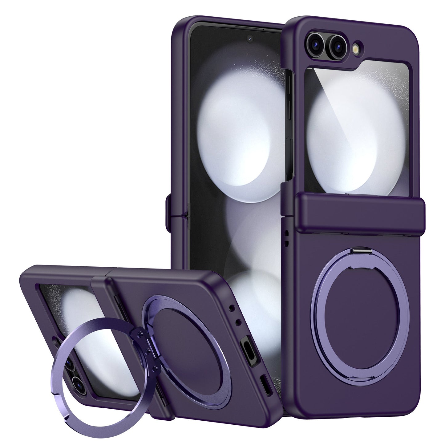Magnetic Metal Bracket Hinge All-inclusive Shockproof Phone Case For Galaxy Z Flip Series