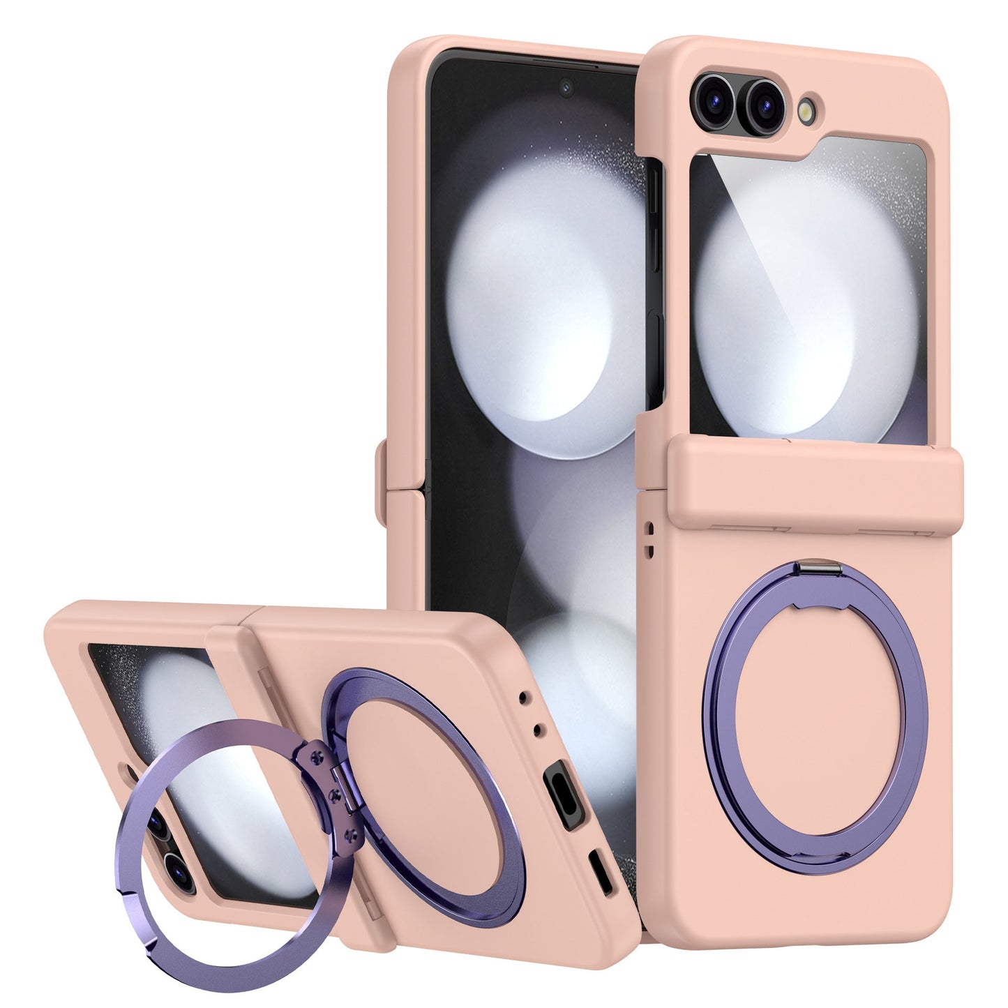 Magnetic Metal Bracket Hinge All-inclusive Shockproof Phone Case For Galaxy Z Flip Series