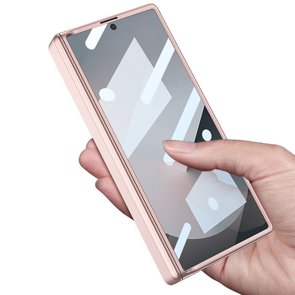 Magnetic Hinged Phone Case For Samsung Galaxy Fold With Pen Slot and Screen Protector