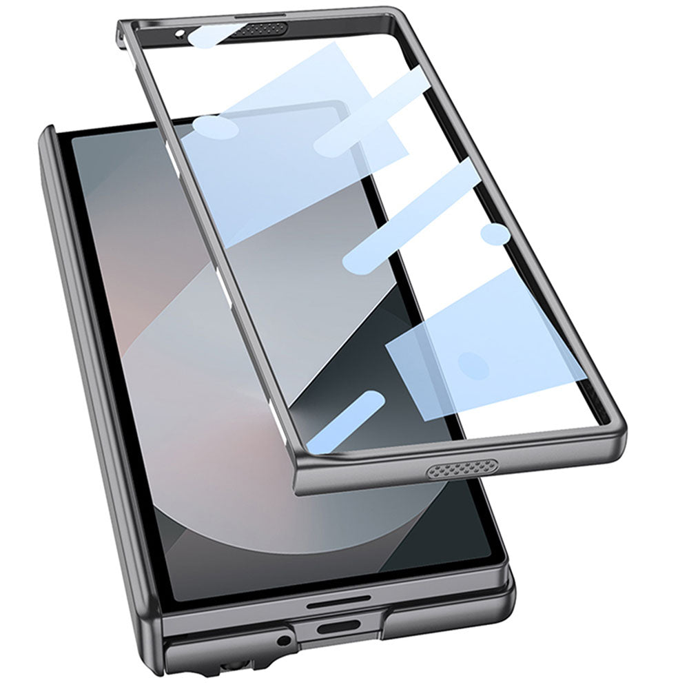 Magnetic Hinged Phone Case For Samsung Galaxy Fold With Pen Slot and Screen Protector