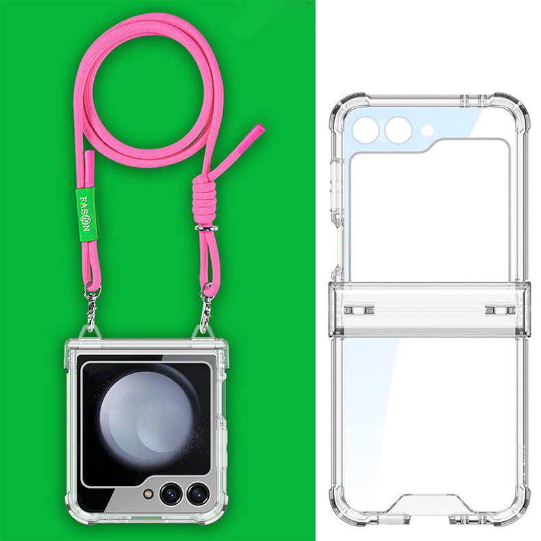 Shockproof Phone Case With Lanyard For Galaxy Z Flip 6/5/4/3