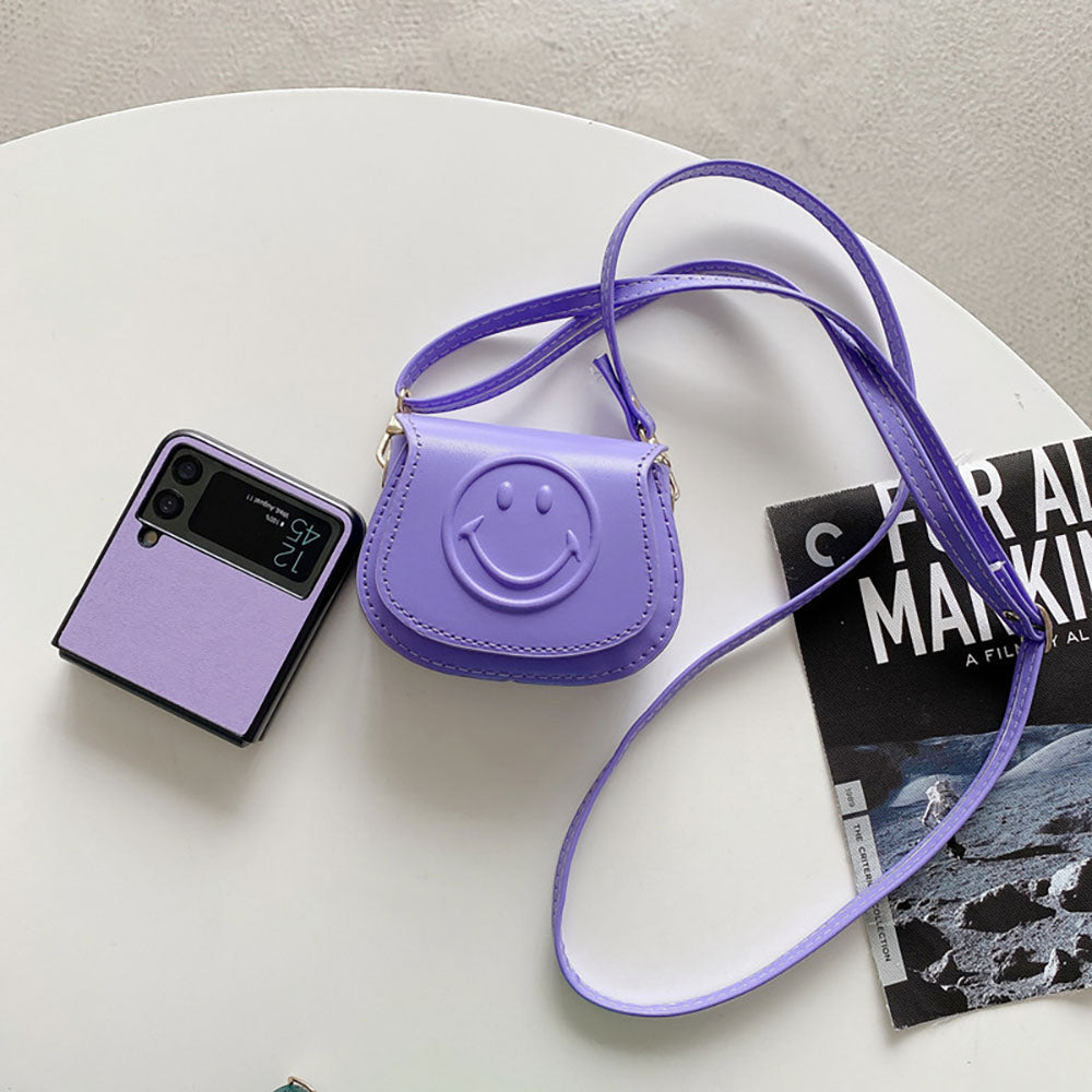 Cute Smiley Phone Bag and Phone Case Set