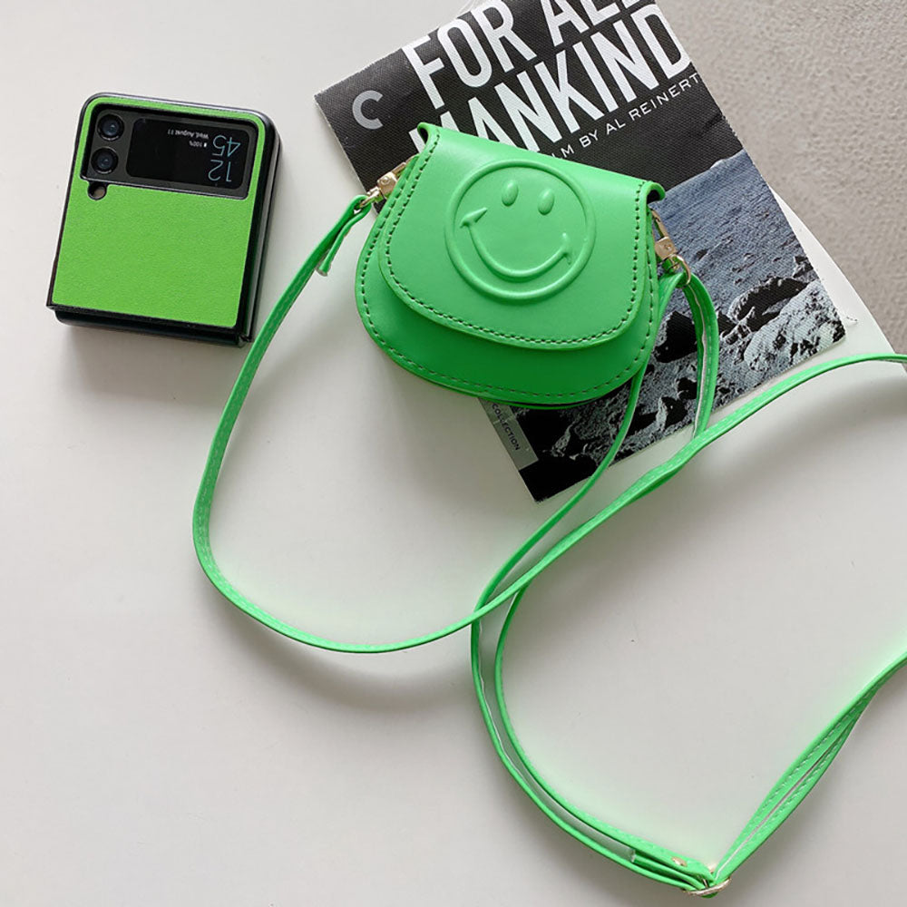 Cute Smiley Phone Bag and Phone Case Set