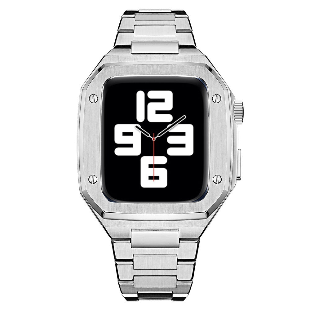 Luxury Metal Case Strap For Apple Watch Series