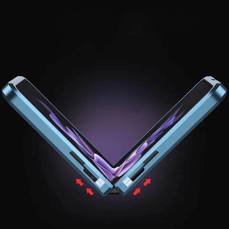 Samsung Galaxy Z Flip 3 Magnetic Brushed Metal Anti-fall Protective Cover For Galaxy Z Fold 3 - GiftJupiter