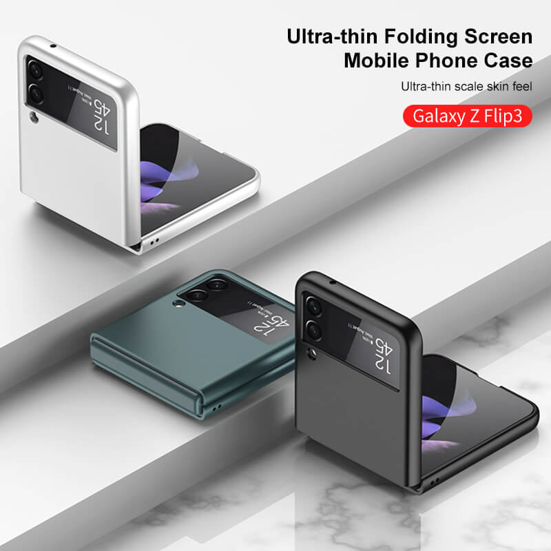 Solid Matte Ultra Slim Hard Shockproof Full Protection Cover For Galaxy Z Flip3 5G - GiftJupiter