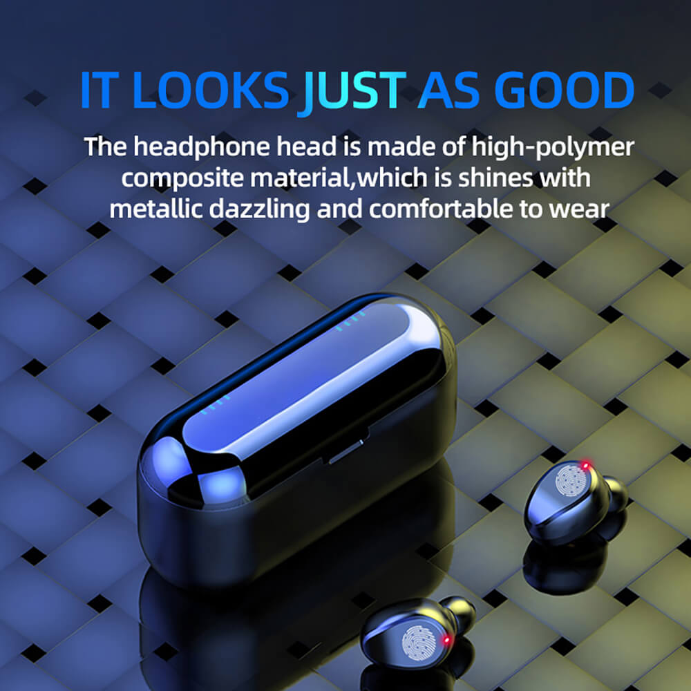 F9 Earphone LED Touch Bluetooth 5.0 Large Capacity Charging Cabin - GiftJupiter
