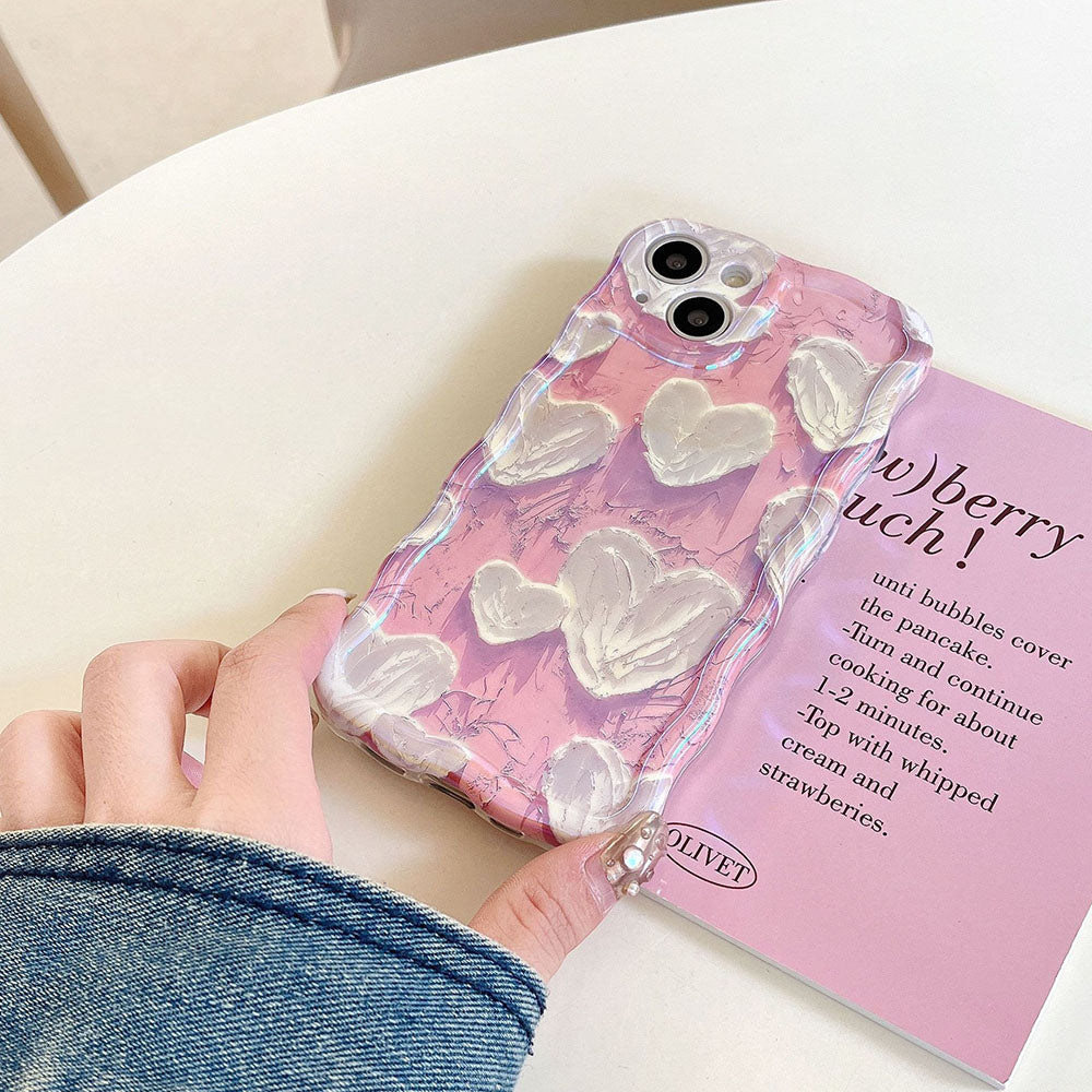 Oil painting heart iPhone case