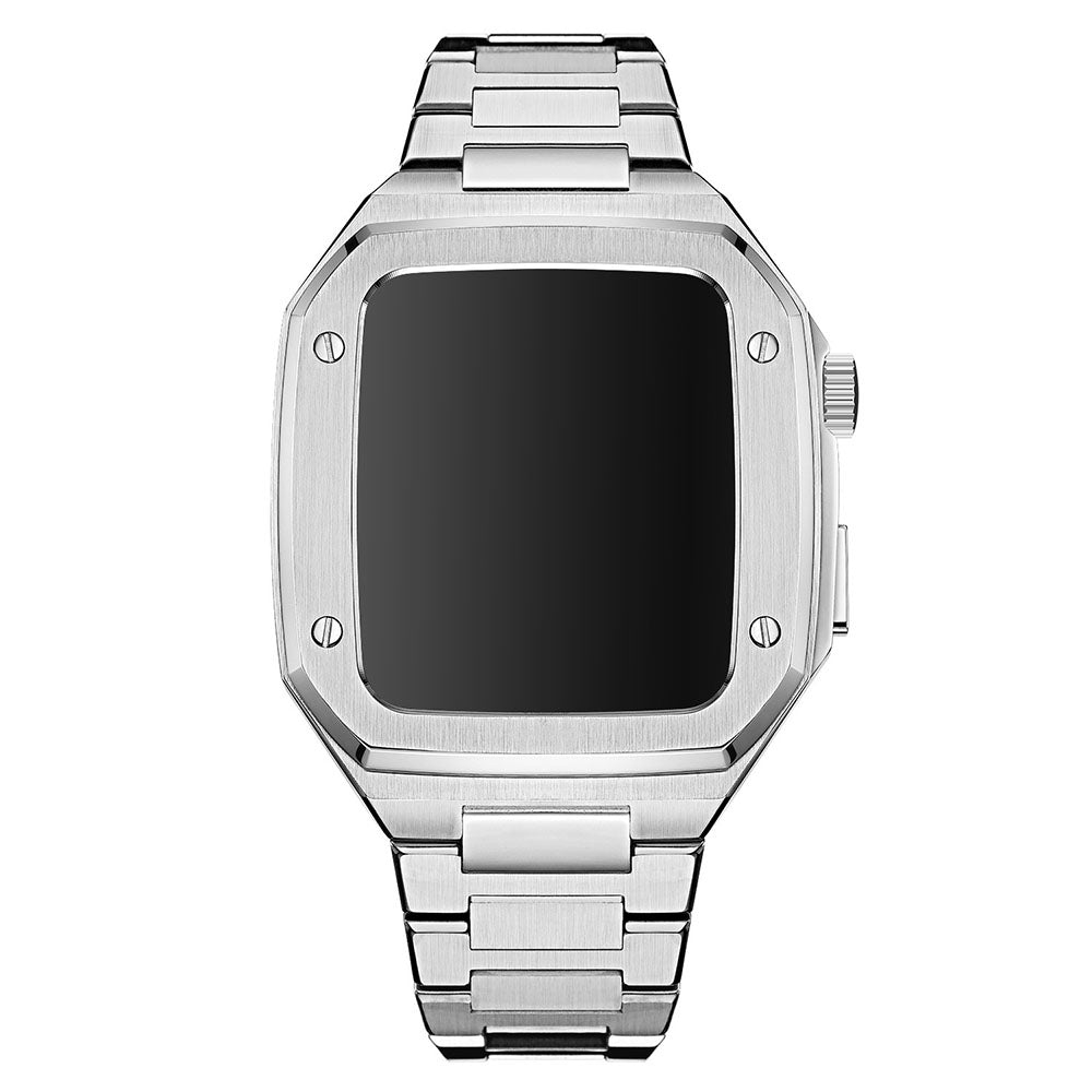 Luxury Metal Case Strap For Apple Watch Series