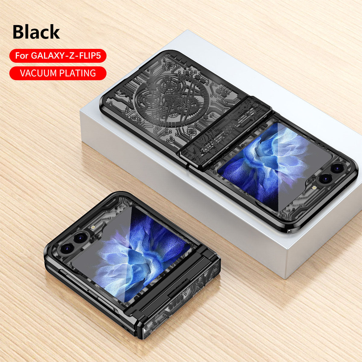 Cyberpunk Style Phone Case For Samsung Galaxy Z Flip5 Flip4 Flip3 5G