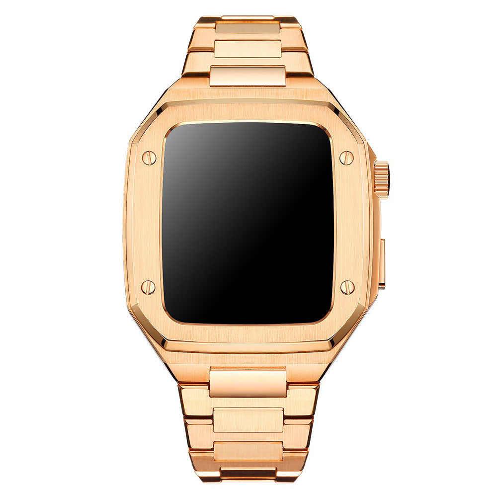 Luxury Metal Case Strap For Apple Watch Series
