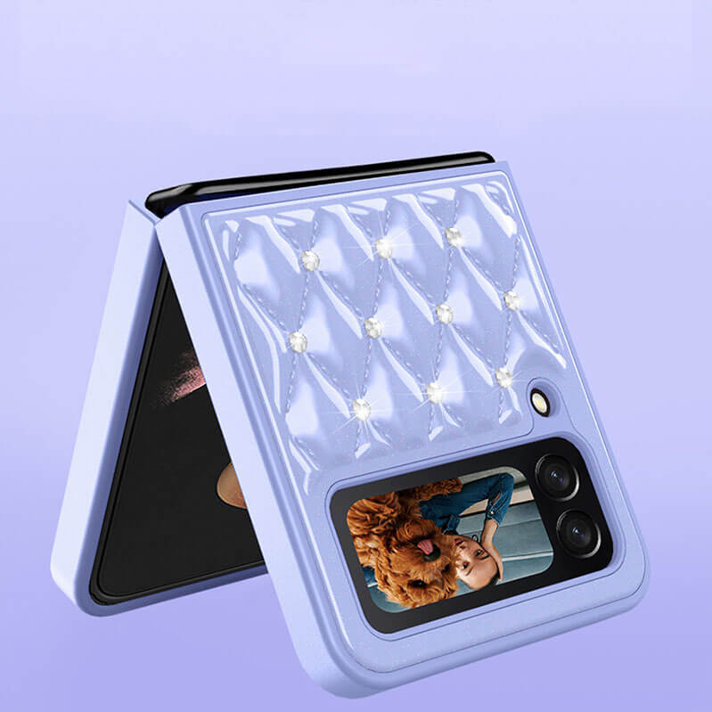 Creative Electroplating Diamond Protective Cover For Samsung Galaxy Z Flip4 Flip3 5G - GiftJupiter